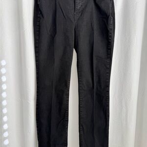 NYDJ Shari Straight leg black jeans